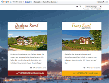 Tablet Screenshot of flachau-appartement.at